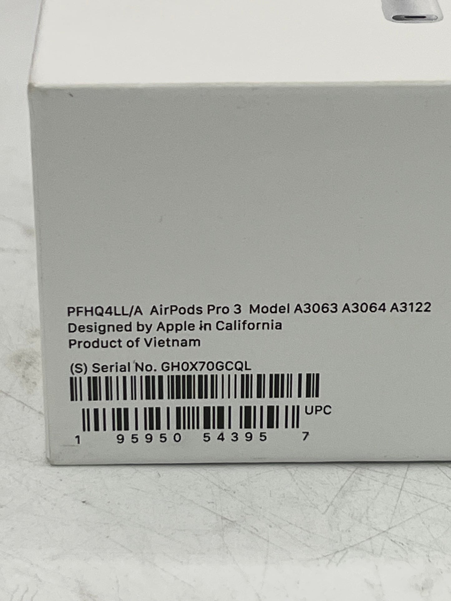 Apple AirPods Pro (3rd Gen) A3063 A3064 A3122 Complete Set - White