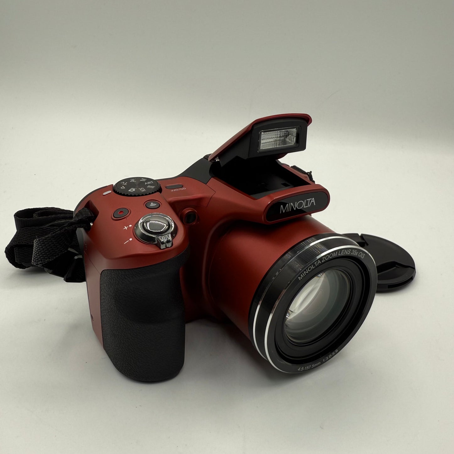 Minolta MN35Z 20MP 35X Optical Zoom Digital Camera Red Tested