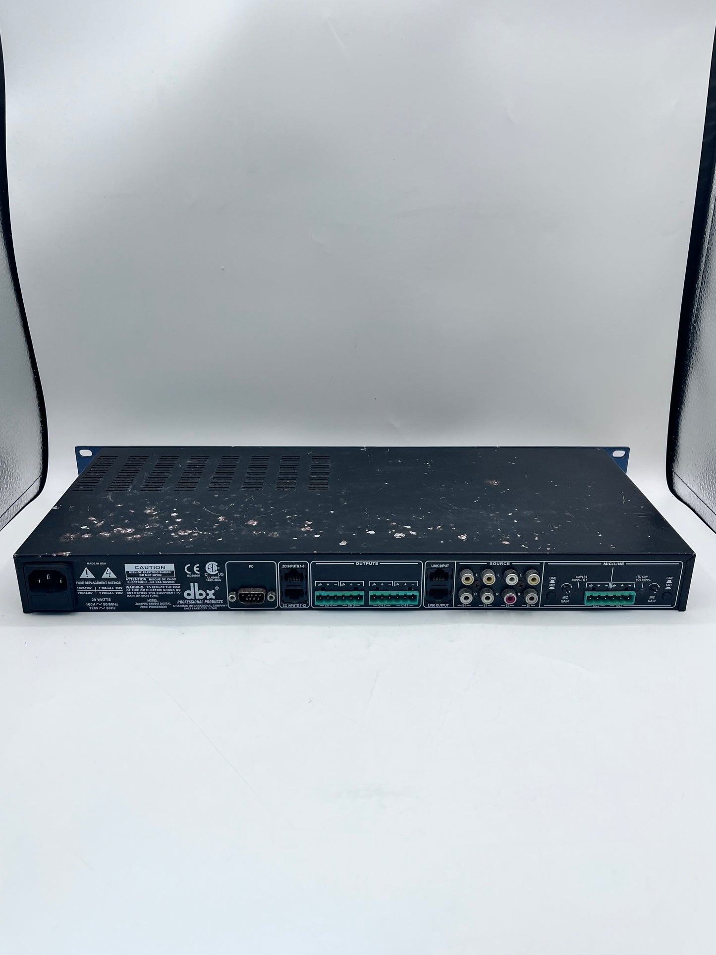 DBX Professional Zone Pro 640M Digital Zone Processor w/Cable Tested Free Shipping