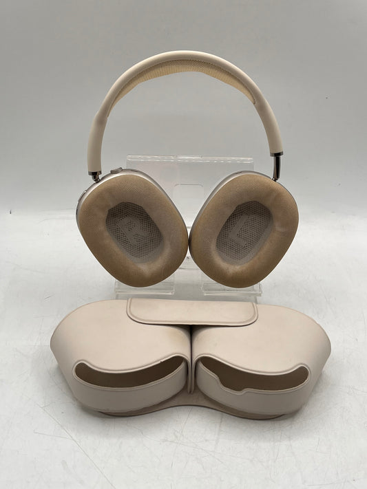 Apple AirPods Max A3184 USB-C Over-Ear Headphones Starlight Tested Free Shipping