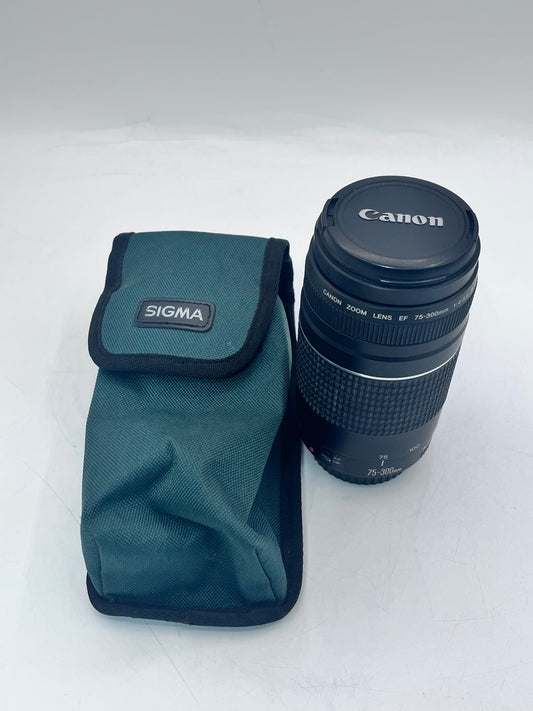 Canon EF 75-300mm 1:4-5.6 III Camera Lens - Black