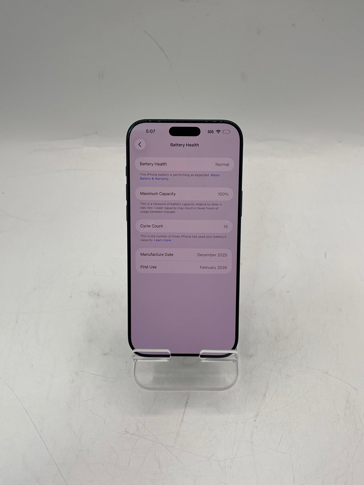 WiFi Only Apple iPhone 17 Pro Max MFXJ4LL/A A3257 256GB - BH 100% READ
