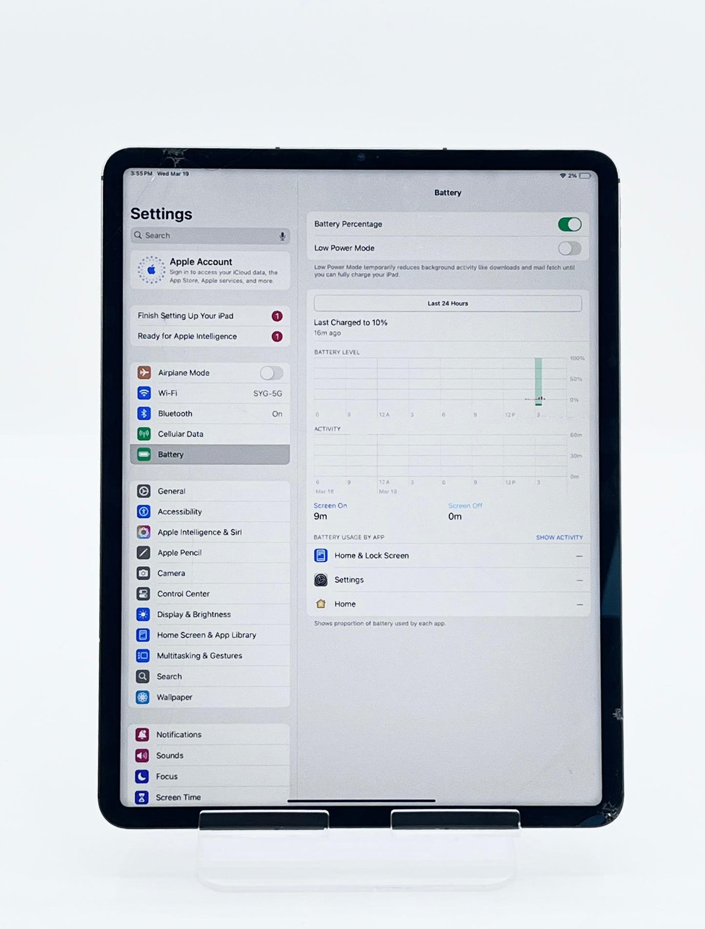 Apple iPad Pro 12.9" (5th Gen) 256GB (Unlocked) A2379 Space Gray - Glass Cracked
