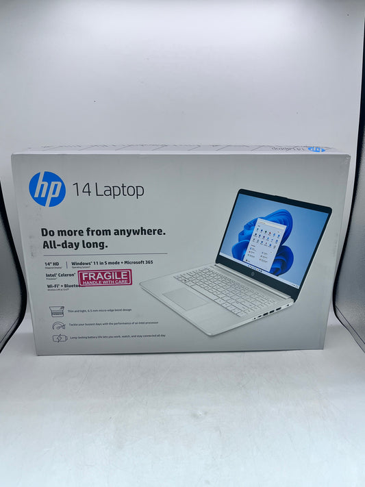 HP Laptop 14-dq0052dx Intel Celeron N4120 4GB RAM  64GB eMMC - Silver