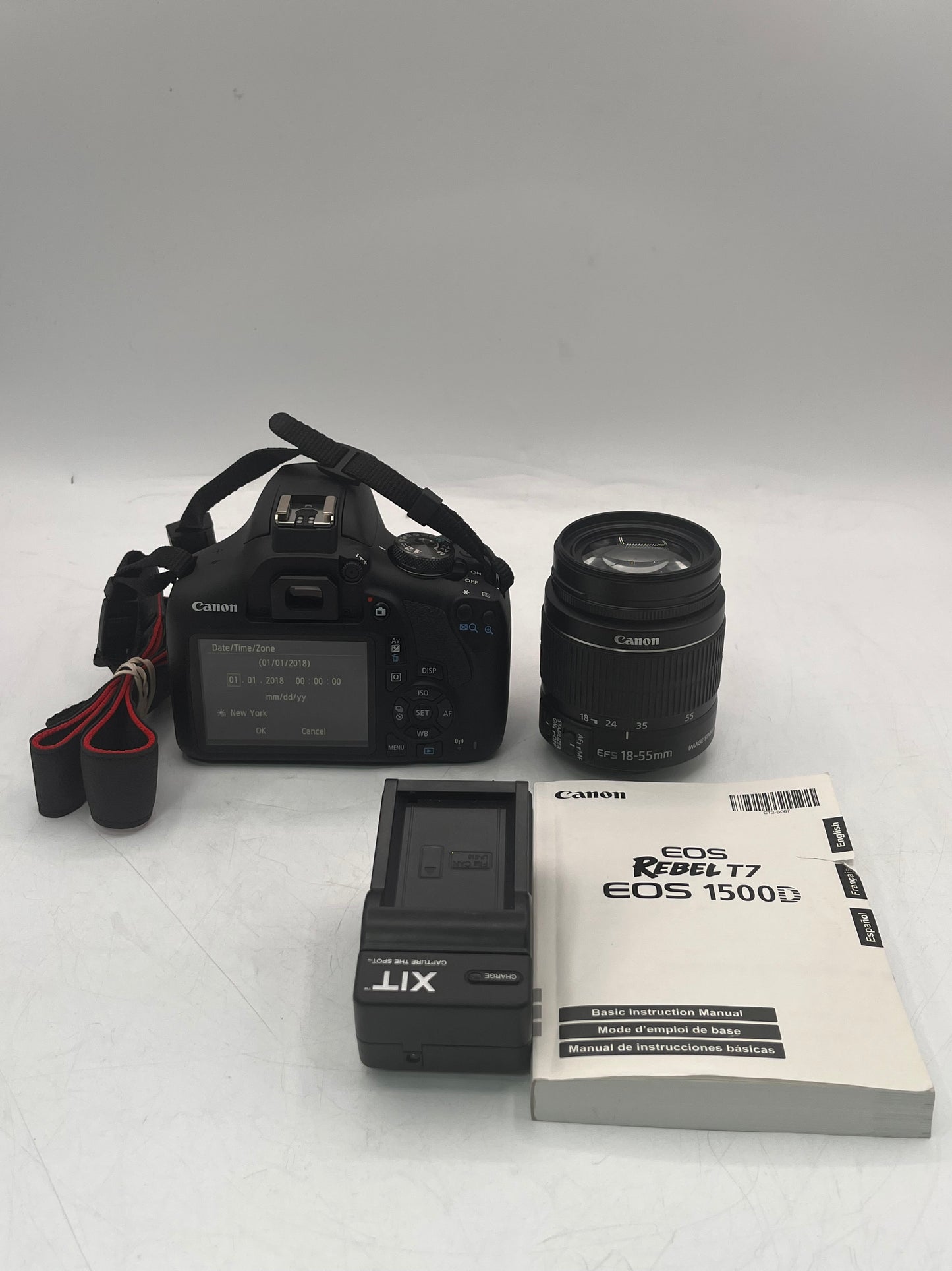 Canon EOS Rebel T7 24.1MP DSLR Camera with 18-55mm Excellent Condition Free Shipping