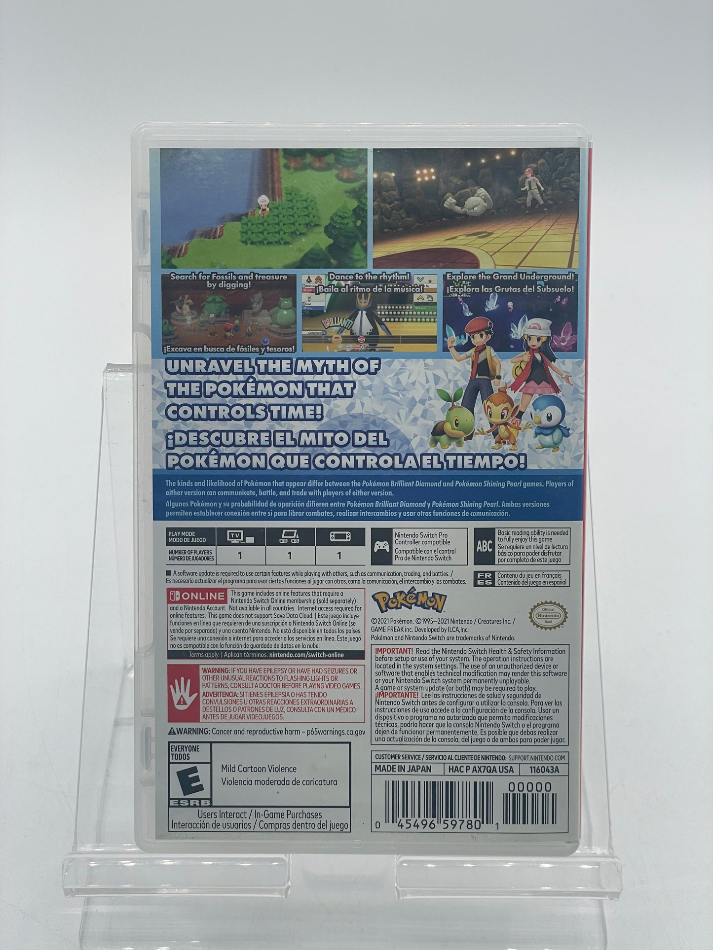 Pokemon Brilliant Diamond - Nintendo Switch Video Game - Free Shipping