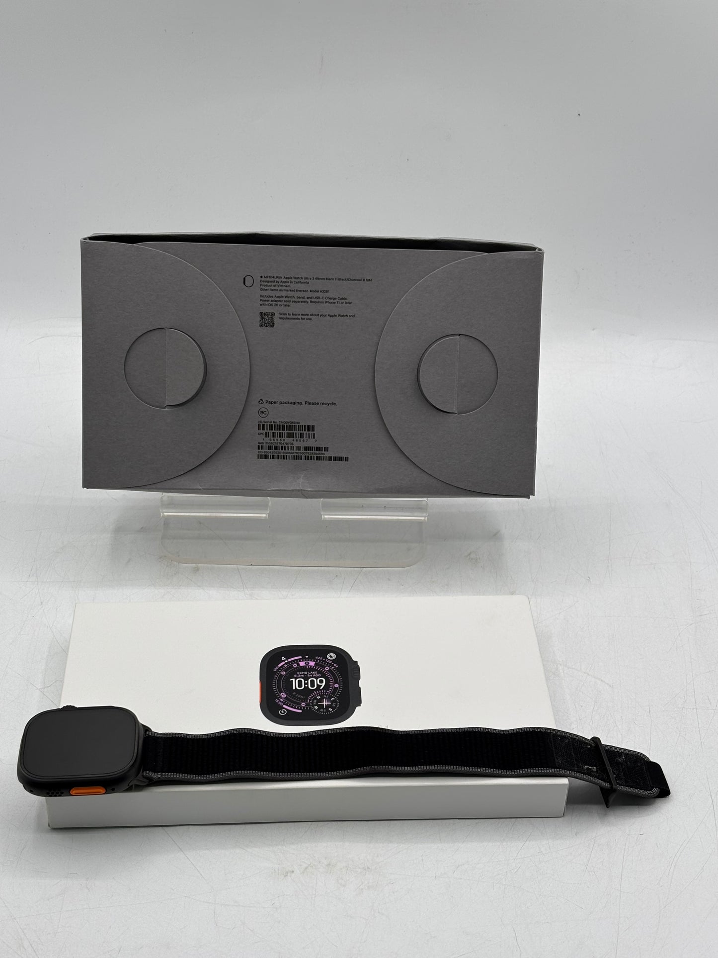 Unlocked Apple Watch Ultra 3 49MM Black Titanium Black Trail Loop MF1D4LW/A