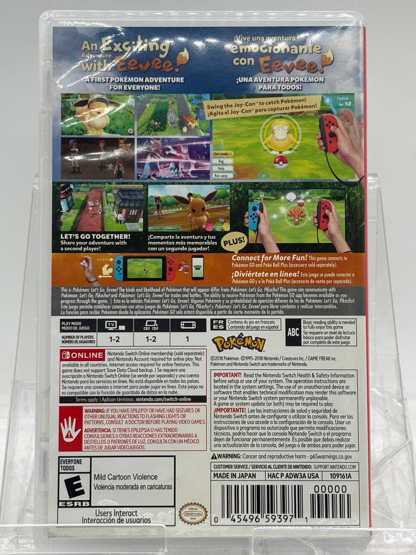Pokemon Let's Go Eevee, Nintendo Switch (FREE SHIPPING)