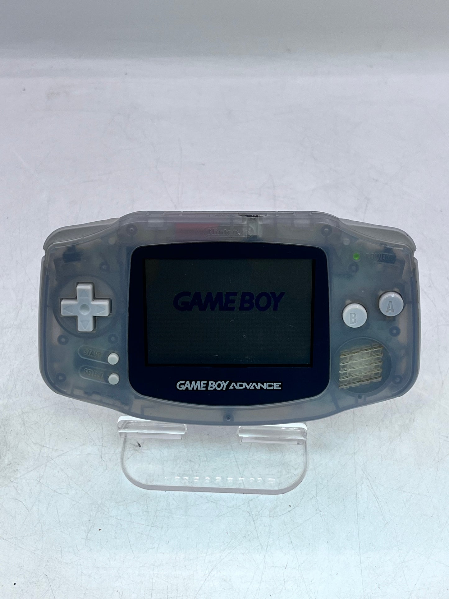 Nintendo Game Boy Advance (AGB-001) - Glacier Clear - Free Shipping!!