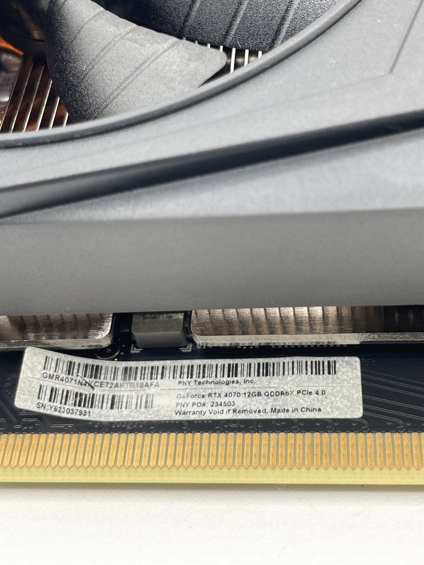 PNY GeForce RTX 4070 12GB GDDR6X PCIE 4.0 VERTO DUAL FAN OC Graphics Card