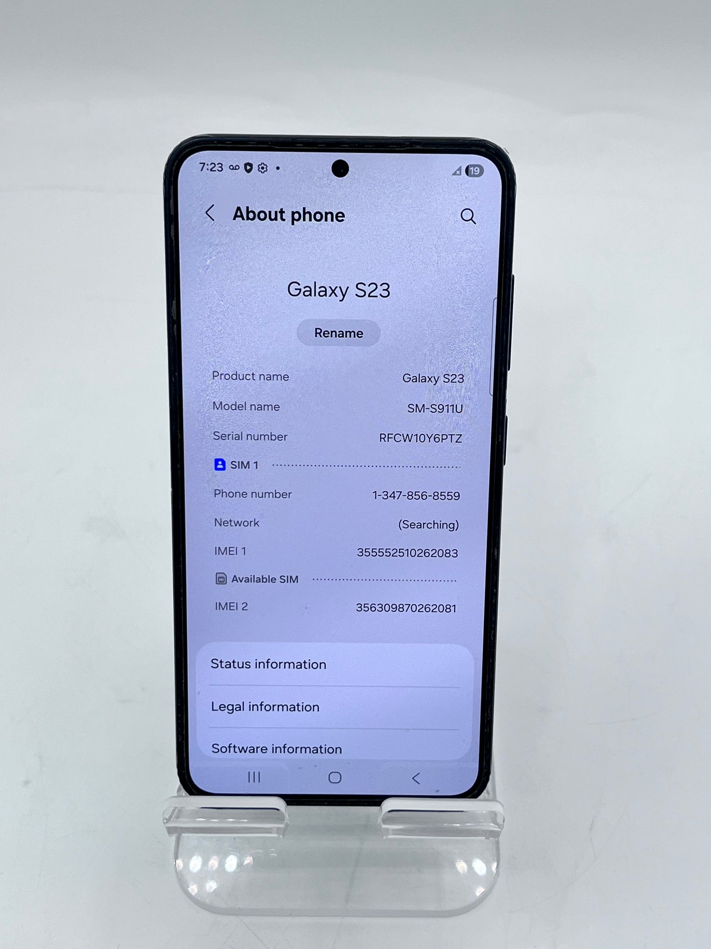 Unlocked Samsung Galaxy S23 SM-S911U 6.1" 128GB - Black