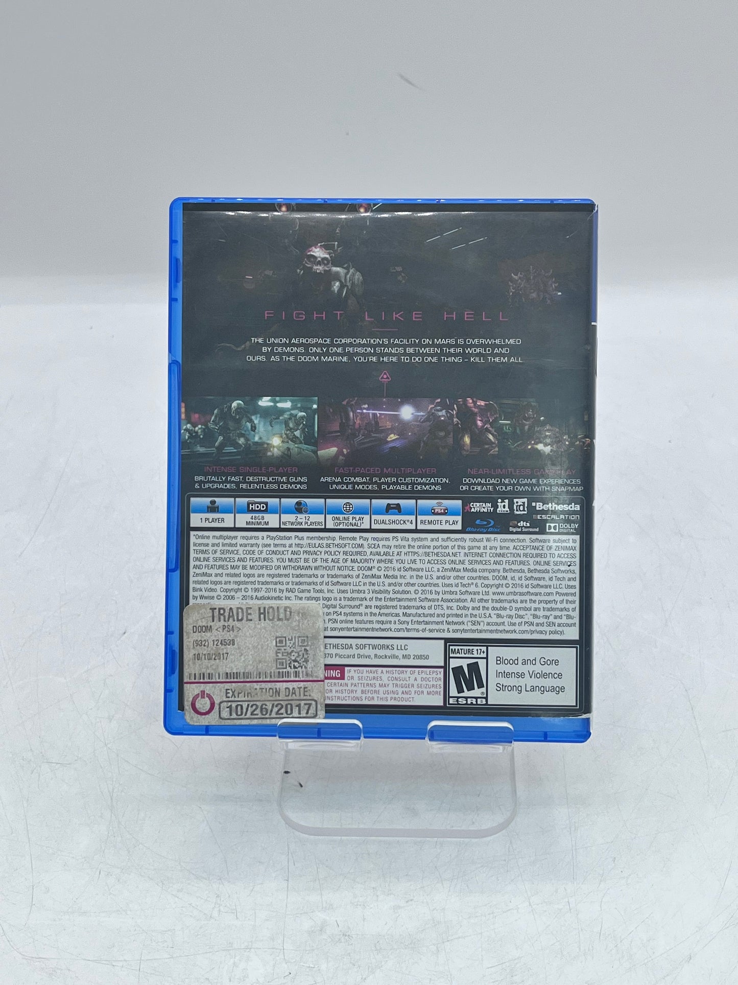 Doom - Sony PlayStation 4 PS4 Video Game