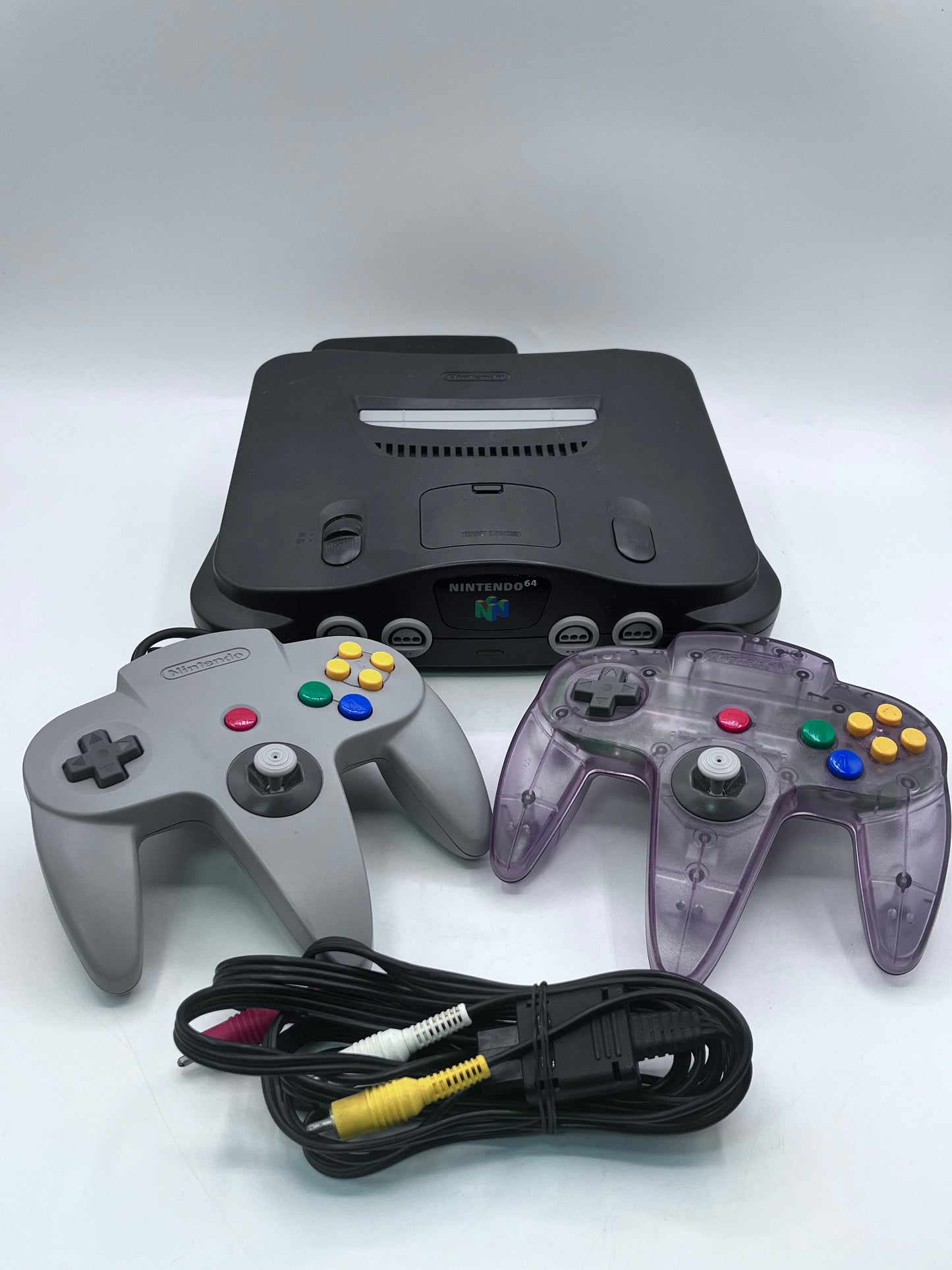 Nintendo 64 N64 Console with 2 Controllers and HDMI Cable - Gray