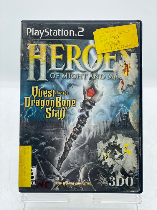 Heroes of Might and Magic: Quest for the Dragon Bone Staff - Sony PlayStation 2 PS2 Video Game