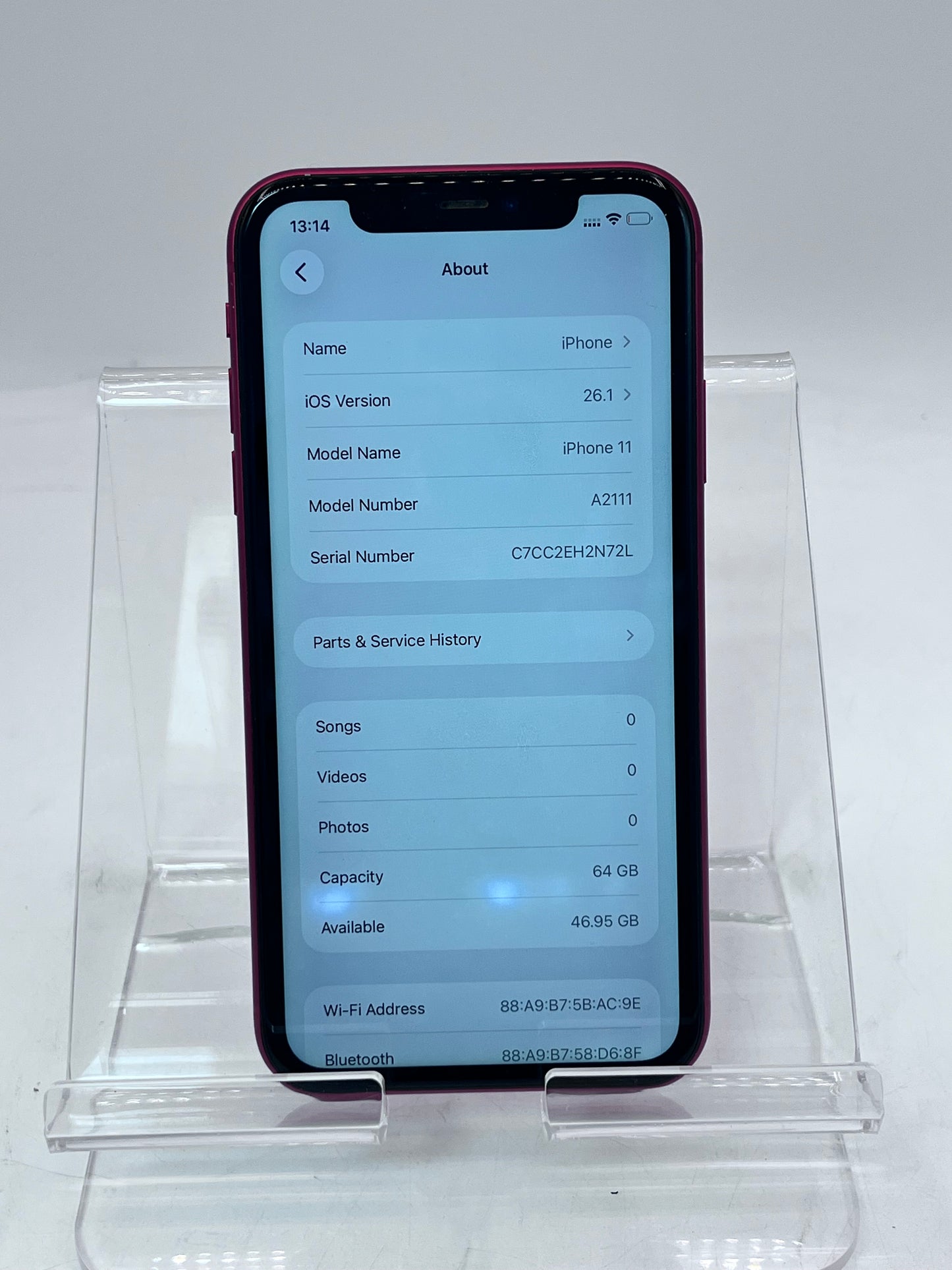 Unlocked Apple iPhone 11 6.1" MWK22LL/A A2111 64GB - Red