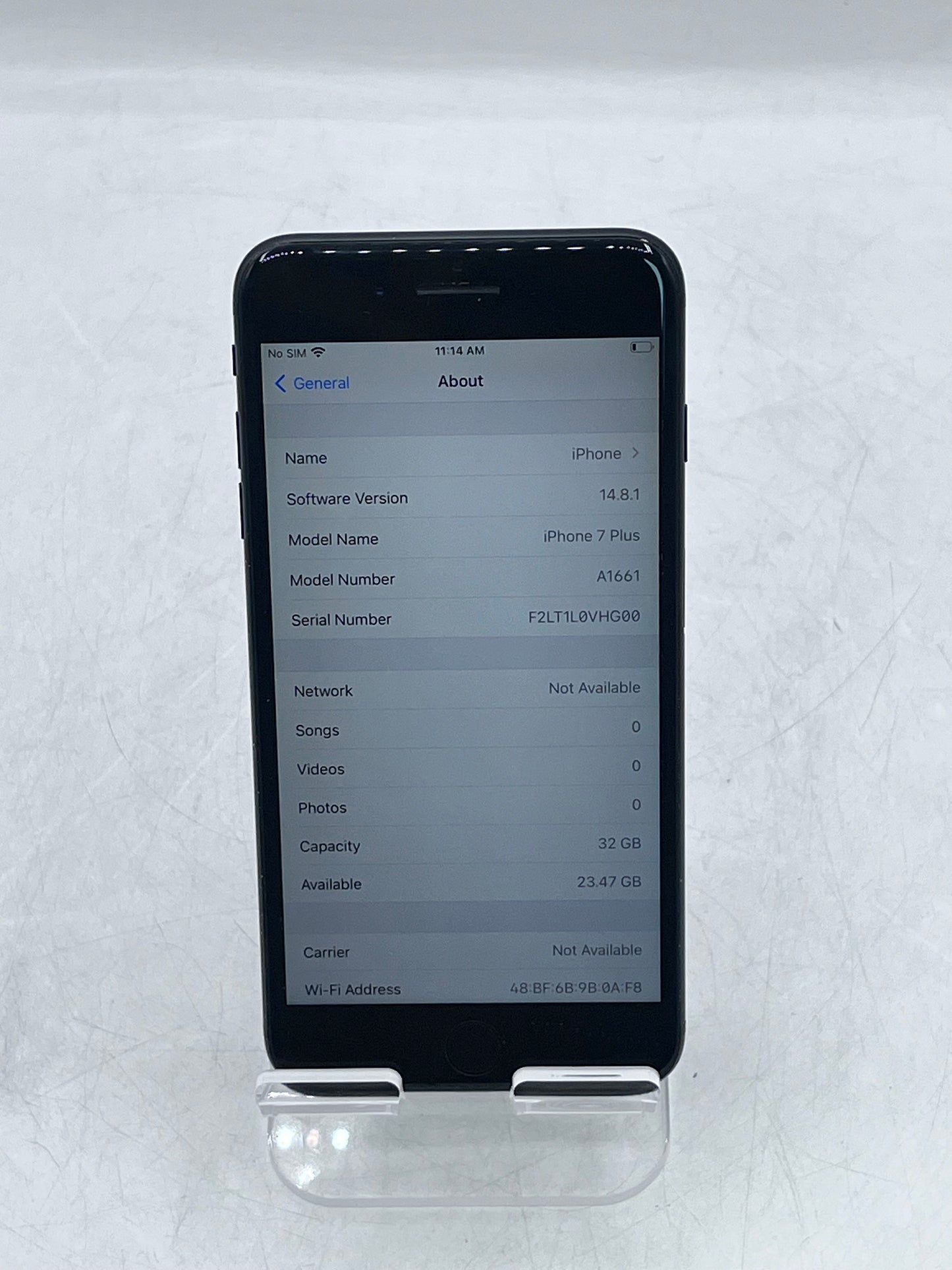 Unlocked Apple iPhone 7 Plus A1661 MNR52LL/A 3 GB 32GB - Jet Black