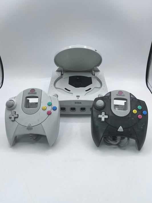 Sega Dreamcast HKT-3020 1998 Video Game System with 2 Controllers - Gray