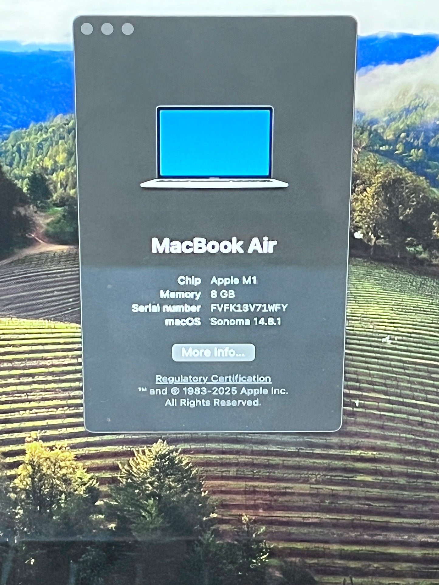 2020 Apple MacBook Air 13.3" M1 7C 8GB 256GB A2337 REMOTELY MANAGED BYPASSED