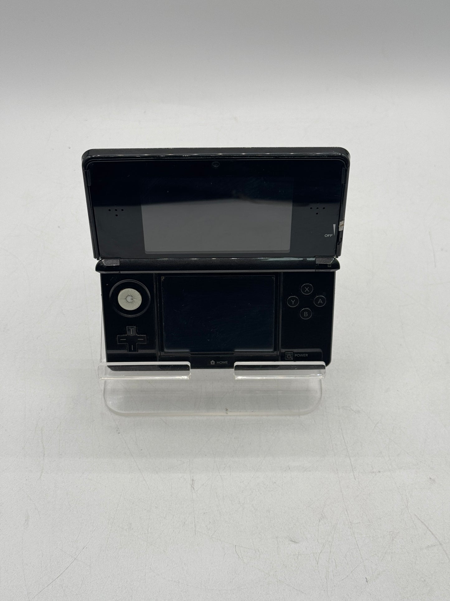 Nintendo 3DS Cosmo Black Handheld CTR-001 Tested Working w Stylus and Charger
