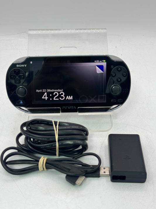 Sony PlayStation Vita PCH-1001 Black w/ Charger Tested Free Shipping