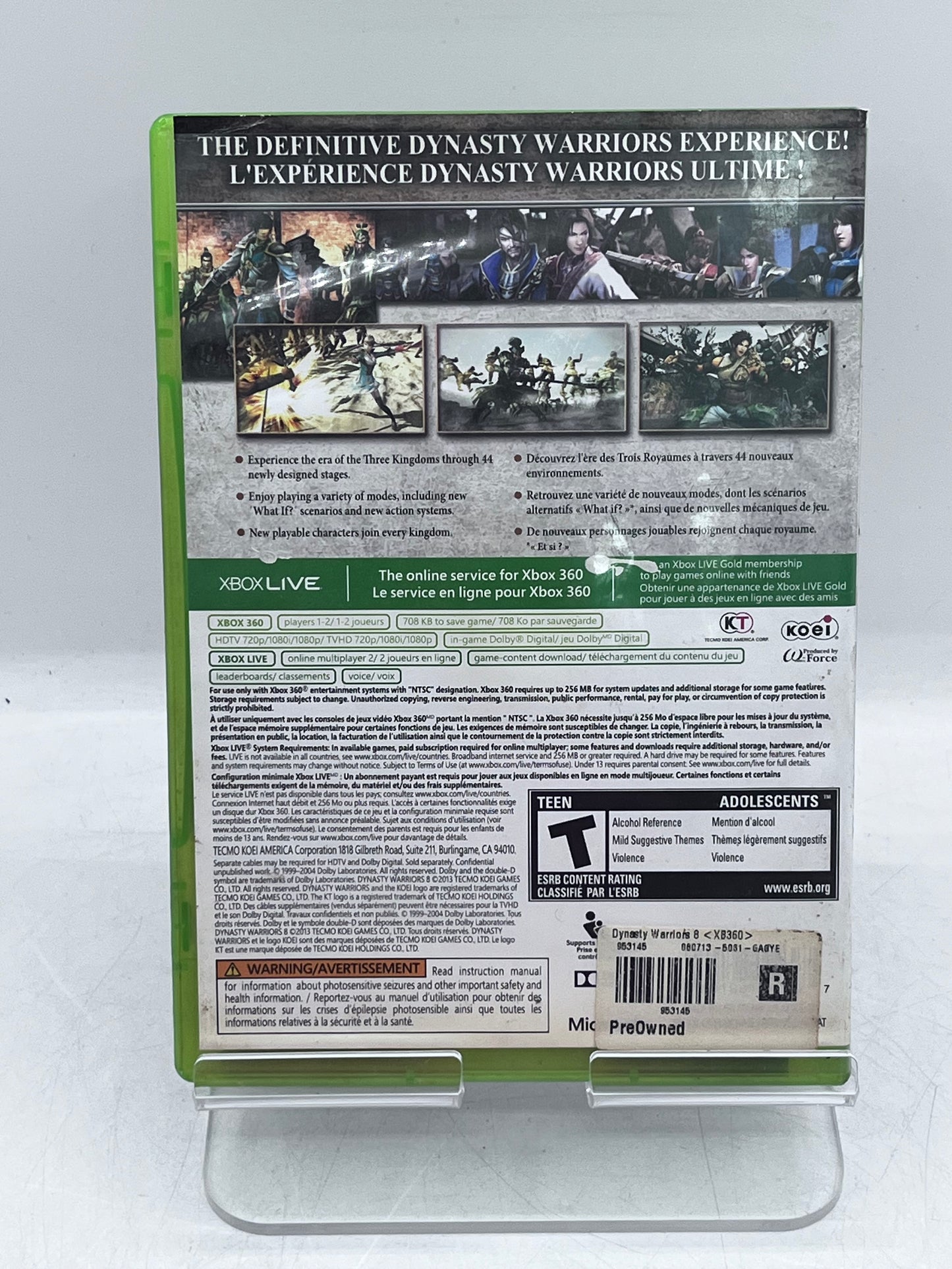 Dynasty Warriors 8 Xbox 360 Video Game