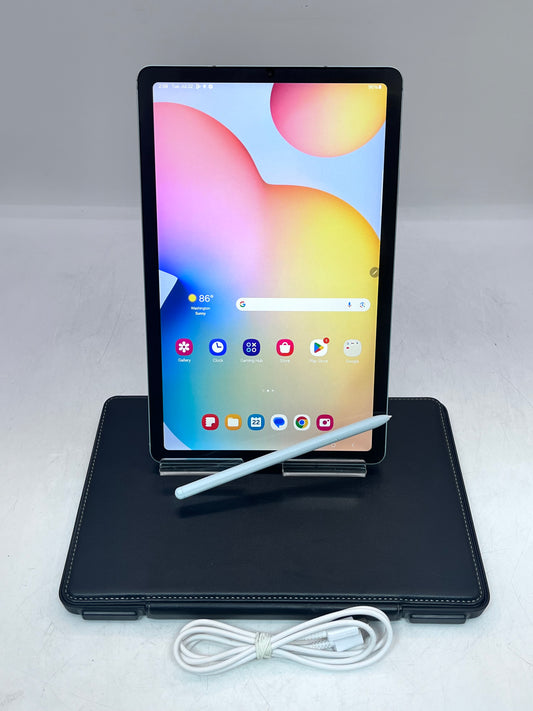 WiFi Only Samsung Galaxy Tab S6 Lite 10.4" 64GB Angora Blue SM-P613 w/Pen