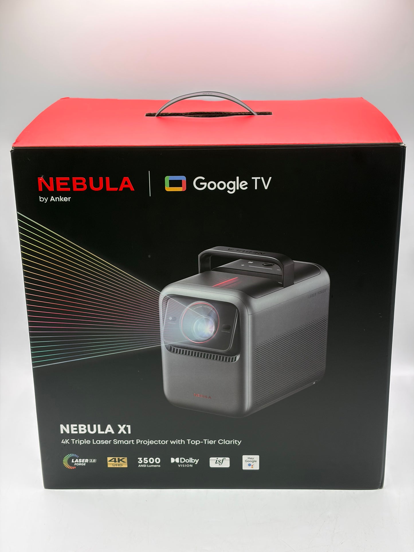 NEBULA X1 Triple Laser 4K Projector - 3500 ANSI Lumens 40W Stereo Sound Smart AI