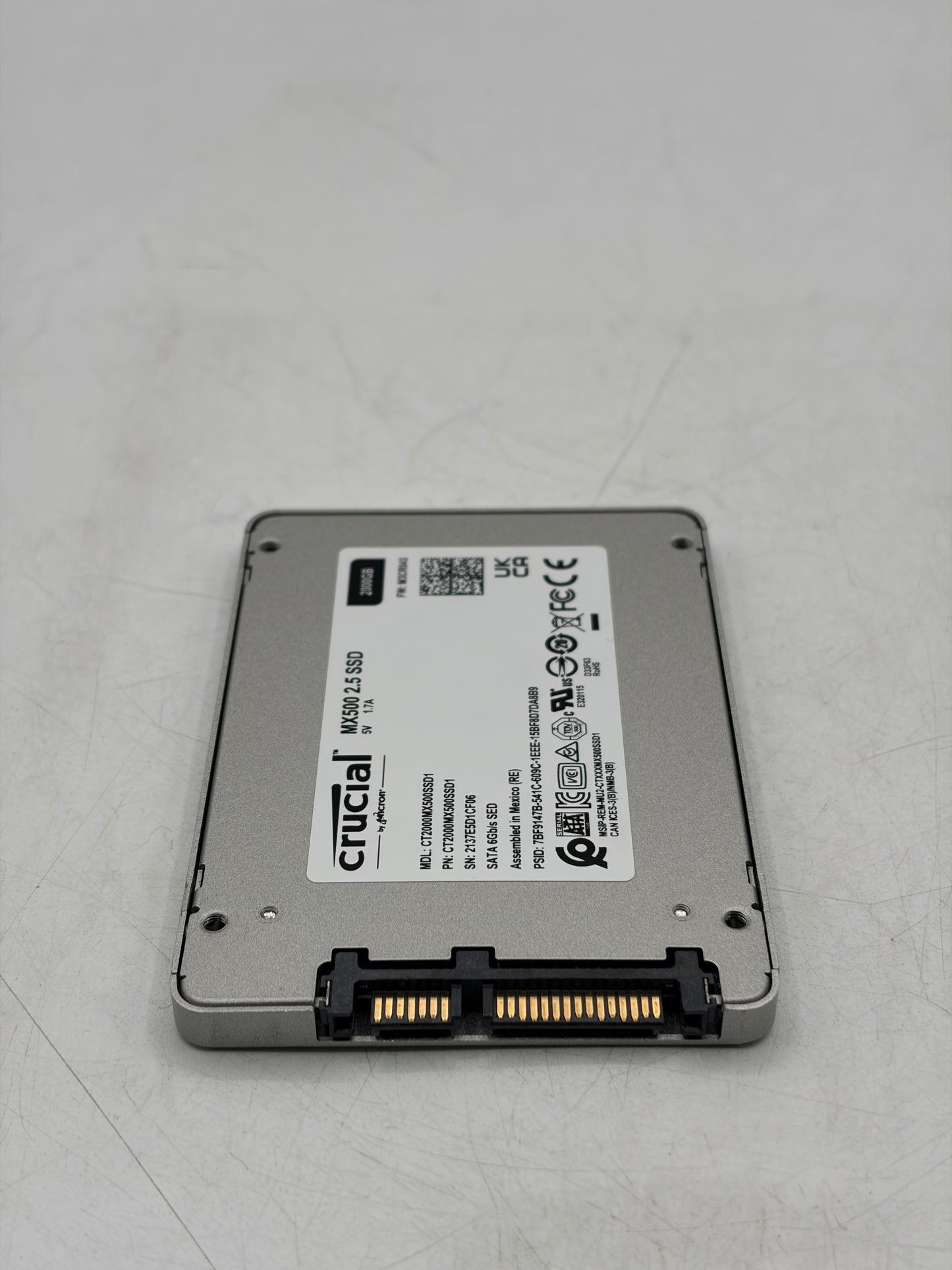 2TB Crucial MX500 2.5" Internal SATA3 Solid State Drive SSD CT2000MX500SSD1
