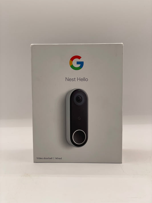 Google Nest Hello Smart Wi-Fi Video Doorbell (NC5100US)  Used with Box Good Condition