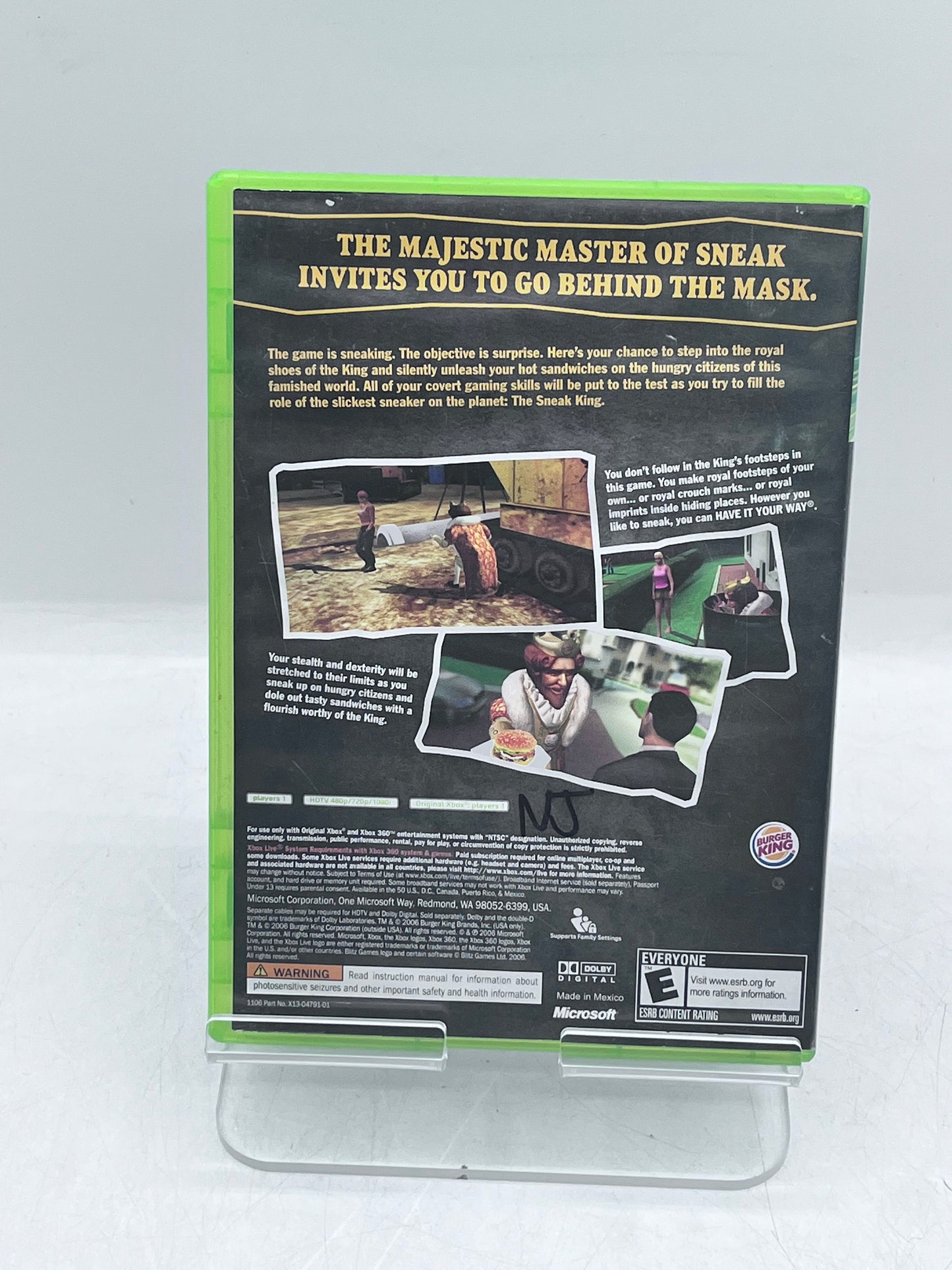 Sneak King - Xbox 360 Video Game - Free Shipping!