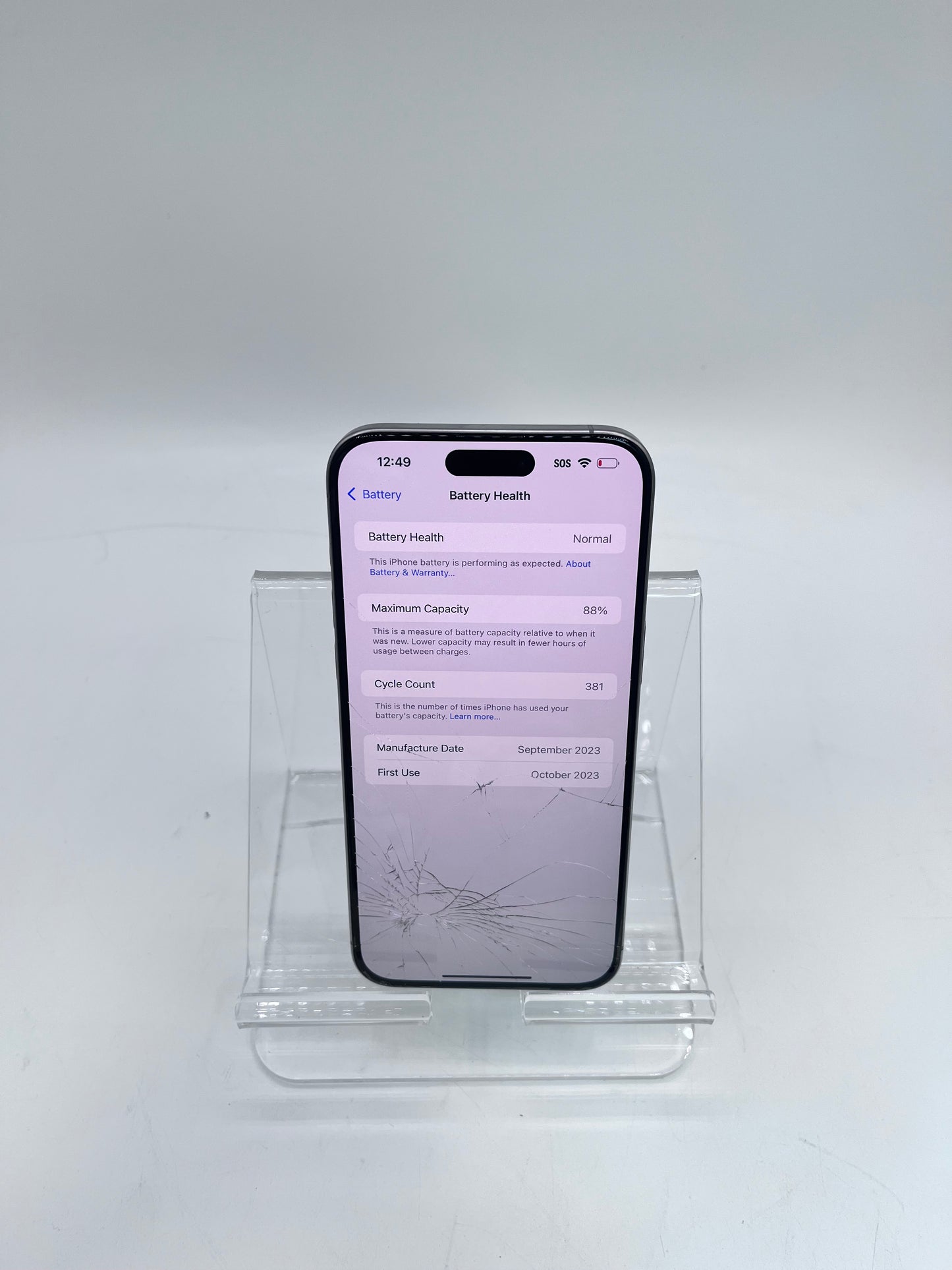 Unlocked Apple iPhone 15 Pro Max A2849 MU6D3LL/A 512GB Natural Titanium