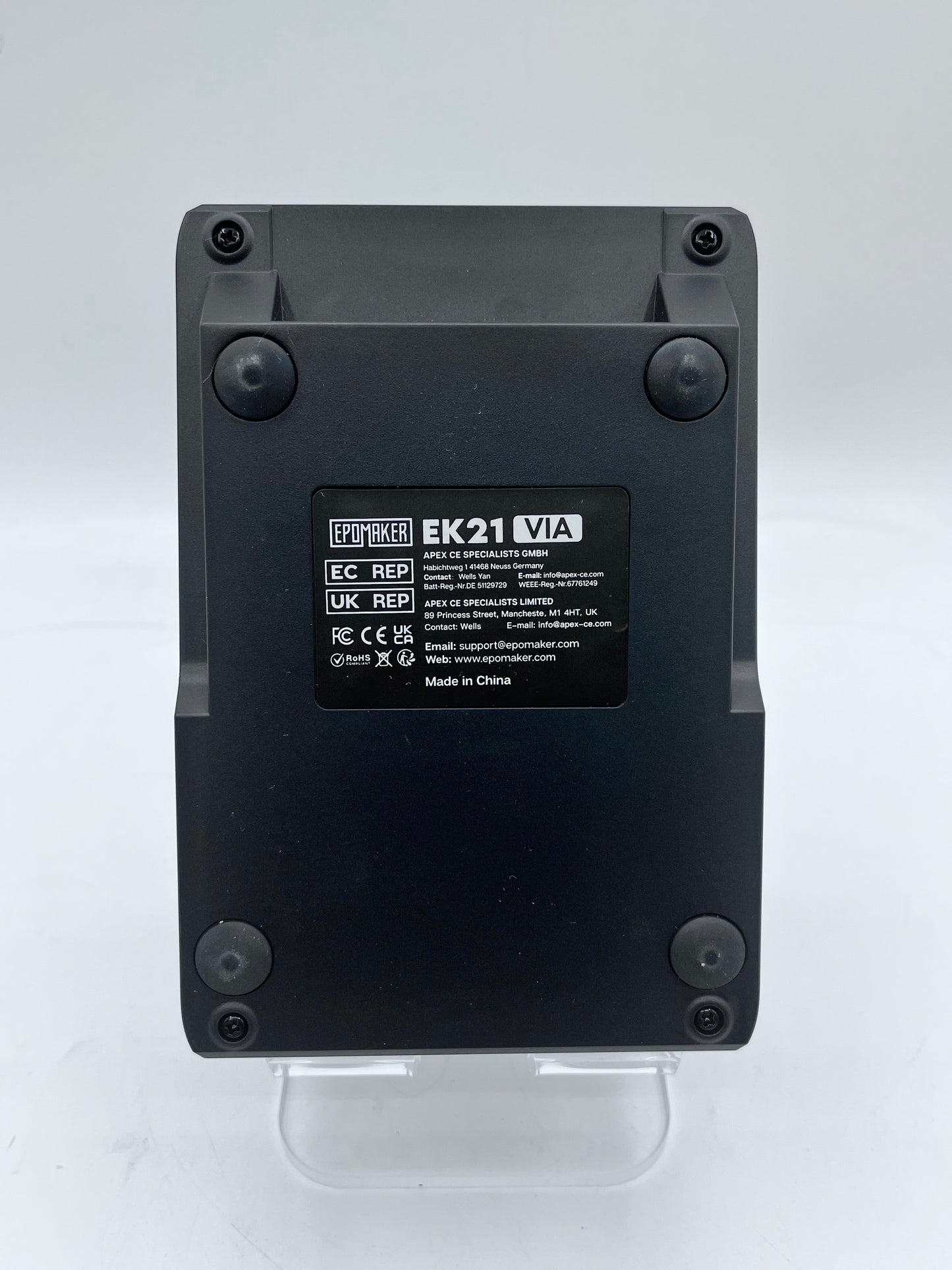 EPOMAKER EK21 VIA Keyboard Black