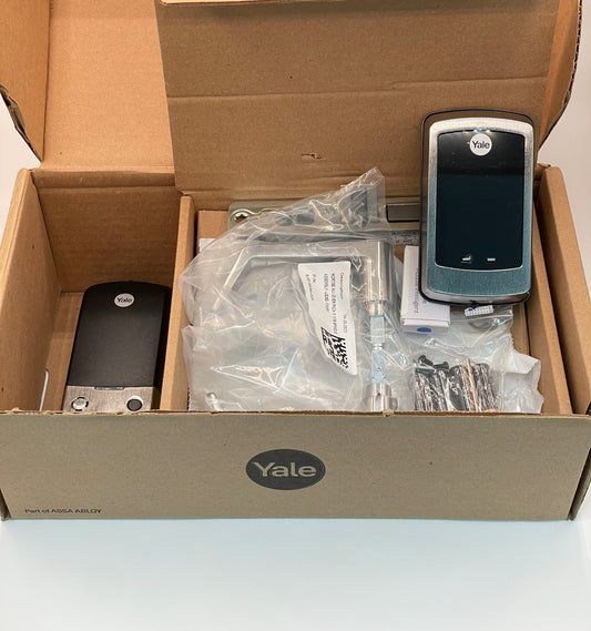 Yale NTM627-ZW3-626 Smart Door Lock with Keypad & Key Override – Satin Chrome Finish