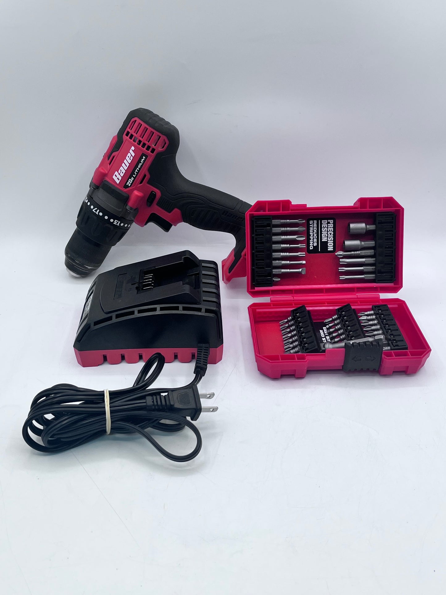 BAUER 20V 1/2 Inch Drill/Driver 1791C-B1 Tool Only Red