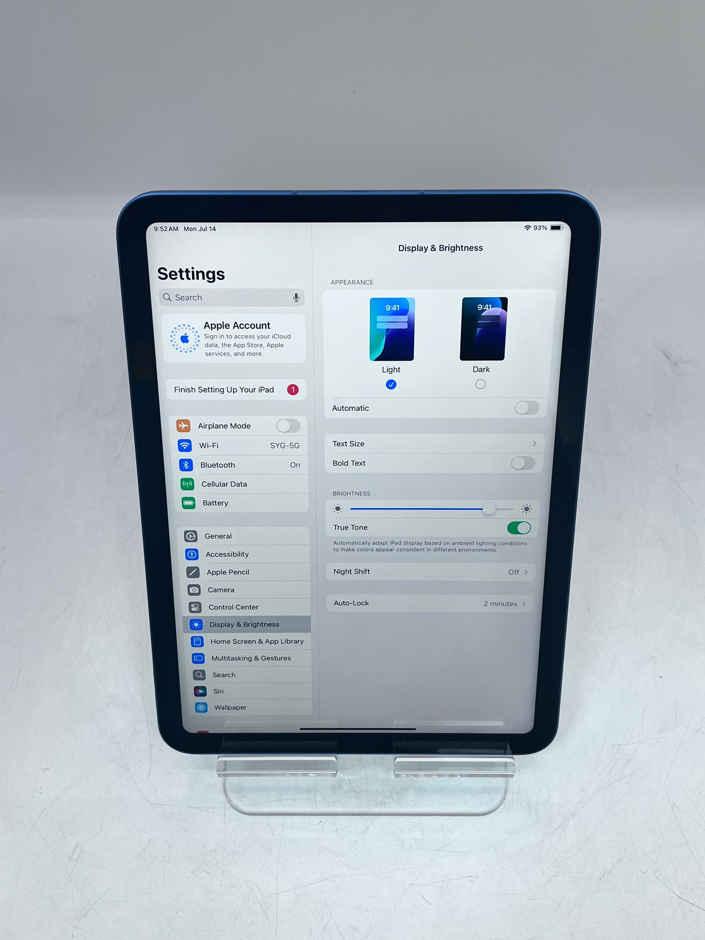Unlocked Apple iPad (10th Gen) 64GB - A2757 MQ6K3LL/A 2022 - Blue
