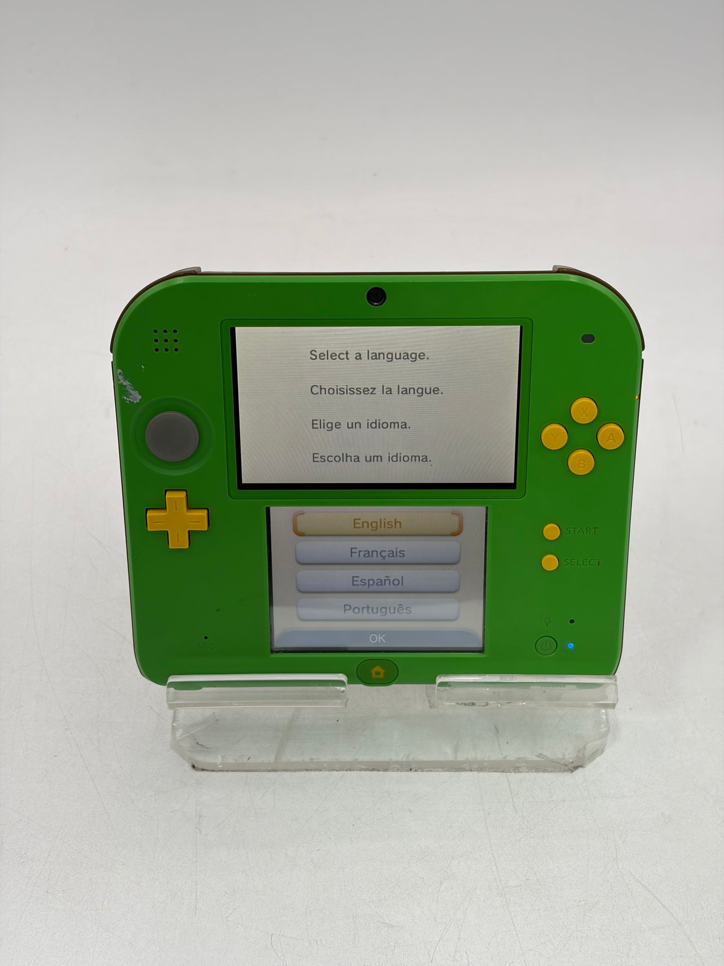 Nintendo 2DS (FTR-001) 2013 Handheld Game System  4GB  Green READ