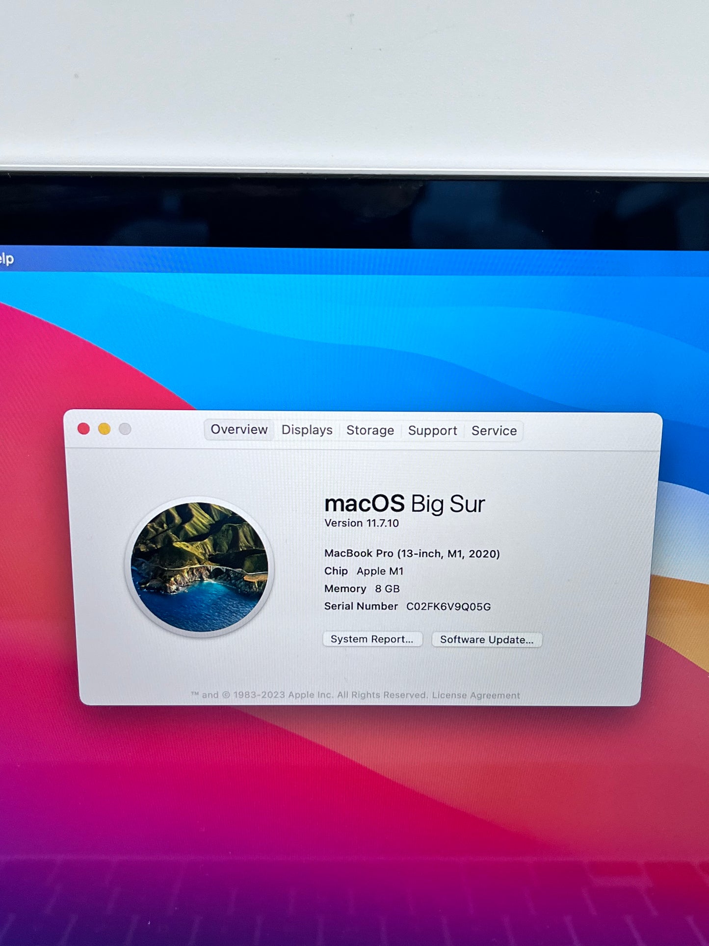 Apple MacBook Pro M1 A2338 2020  13.3" 8GB 256GB - Silver