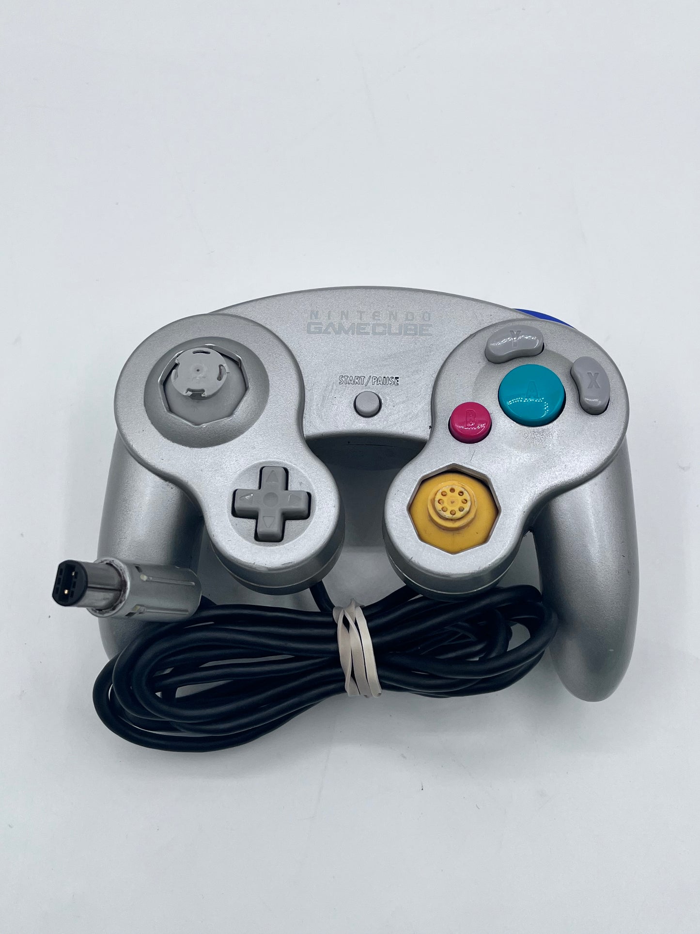 Nintendo Gamecube Controller Platinum Black OEM DOL-003 Tested Working Free Shipping!