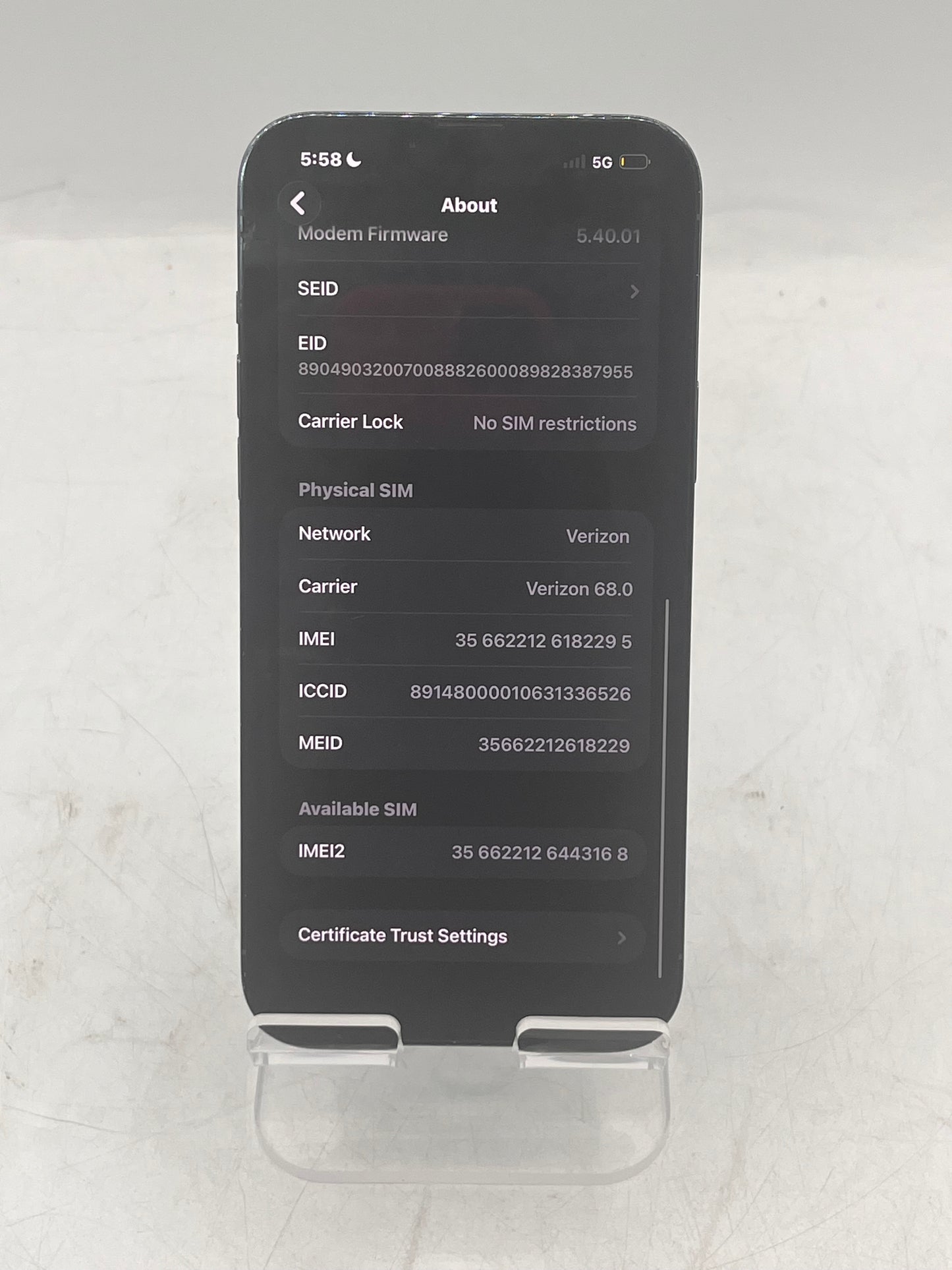 Unlocked Apple iPhone 13 Pro Max NLF93LL/A A2484 256GB Blue