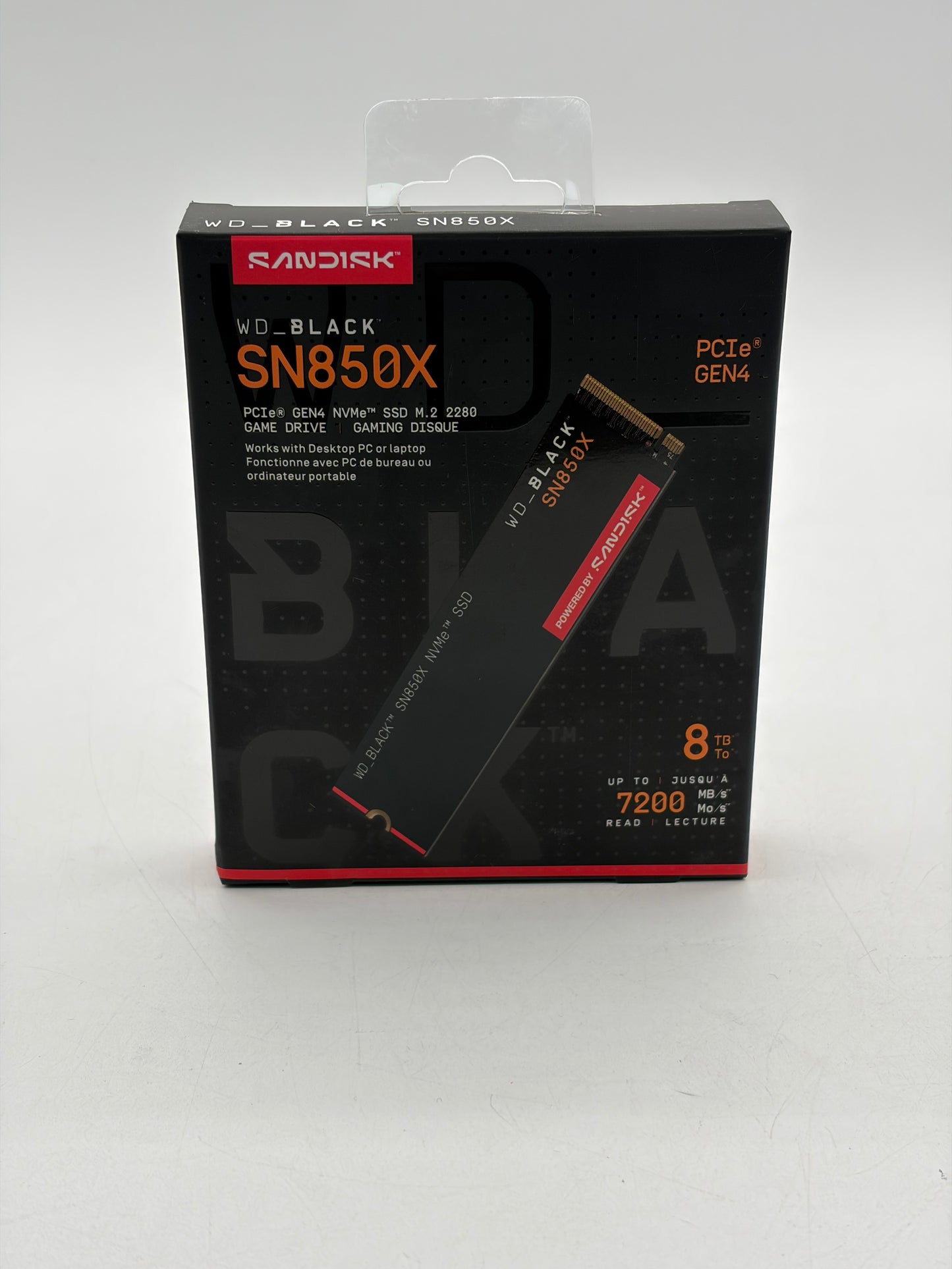 WD_BLACK SN850X 8TB NVMe Internal SSD PCIe Gen4 M.2 22800 Game Drive NEW SEALED