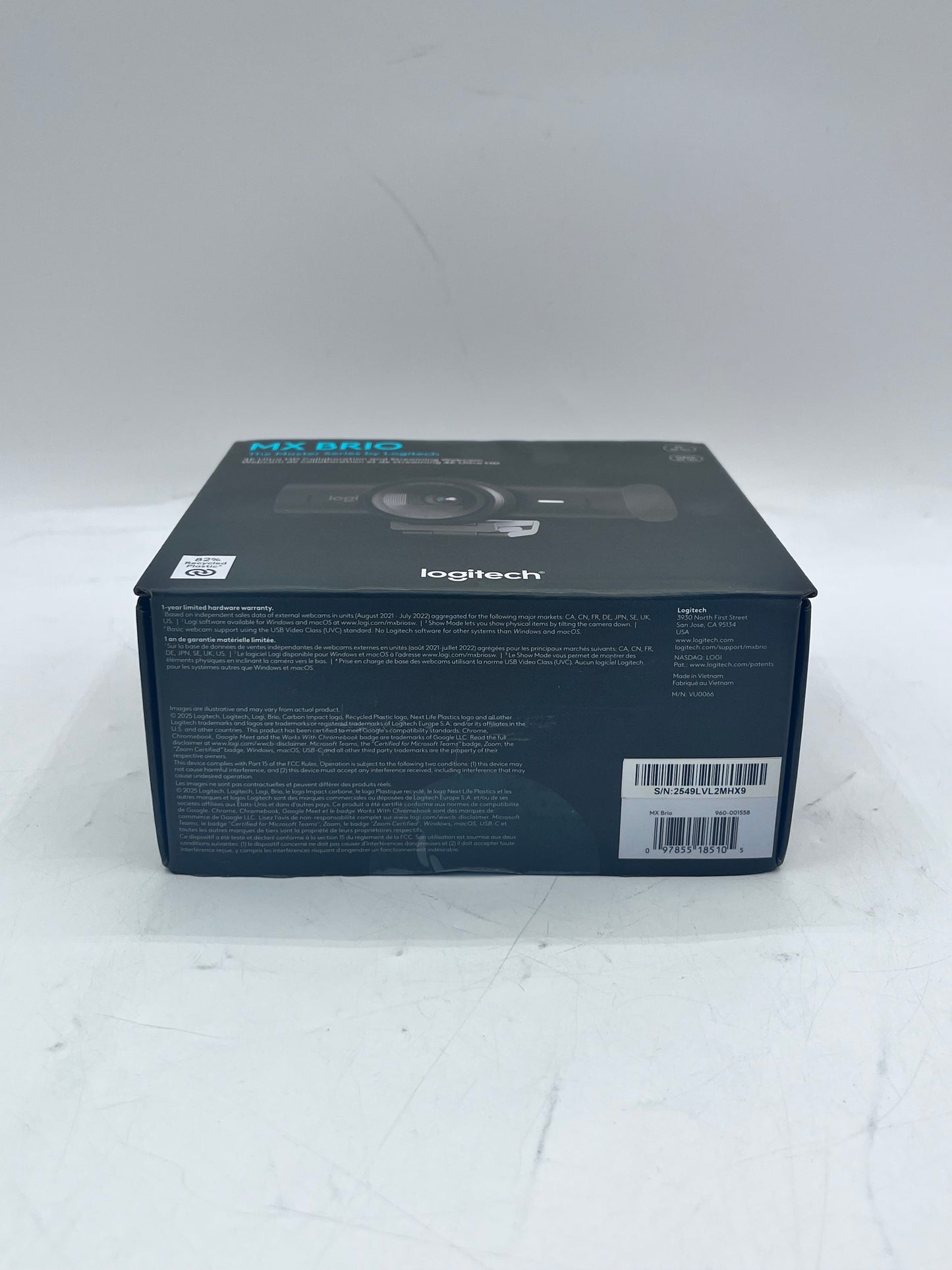 Logitech  MX Brio Ultra HD 4K Video Conference Webcam - Black