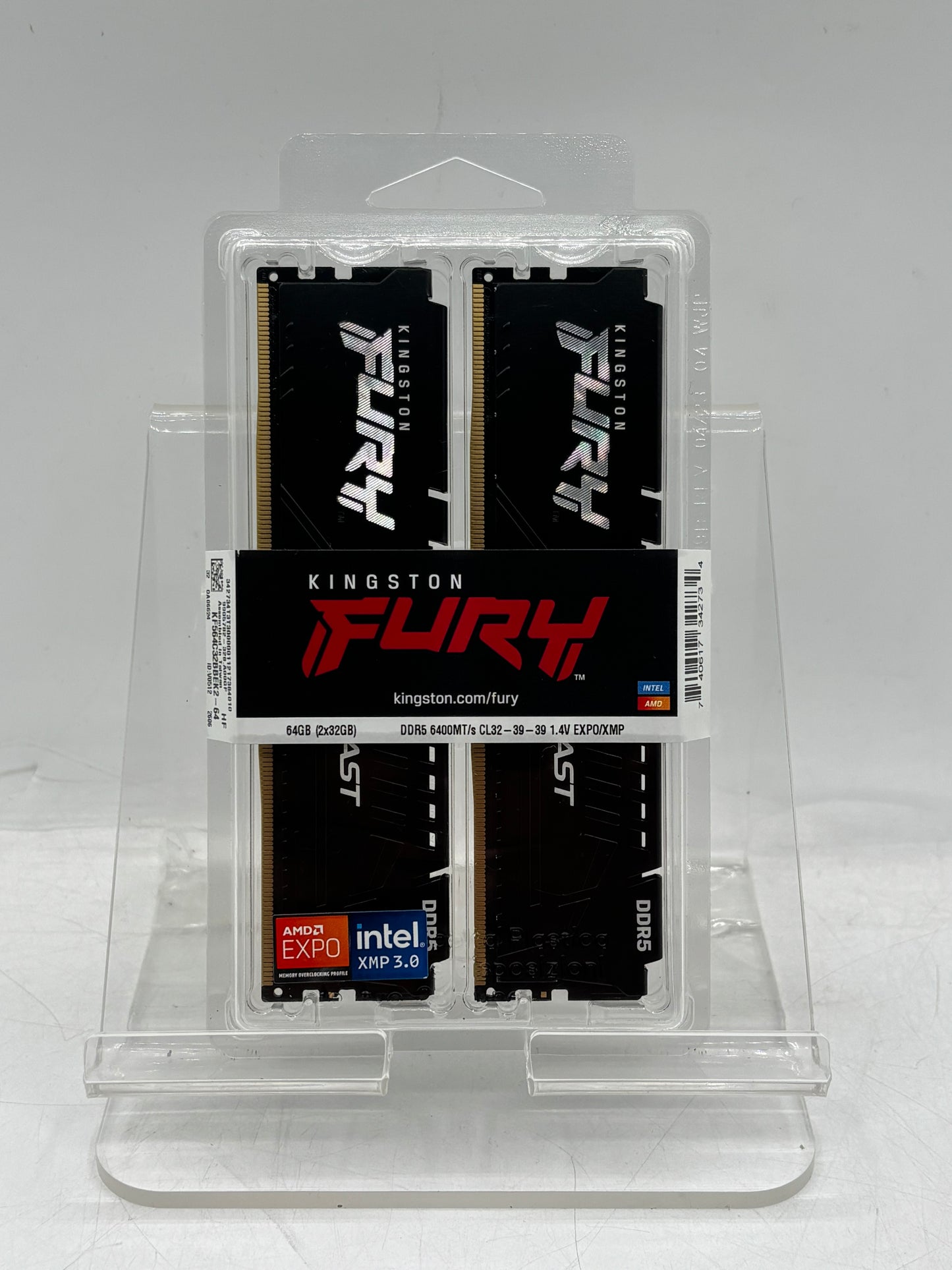 Kingston FURY Beast 64GB (2x32GB) DDR5-6400 CL32 DIMM XMP 3.0