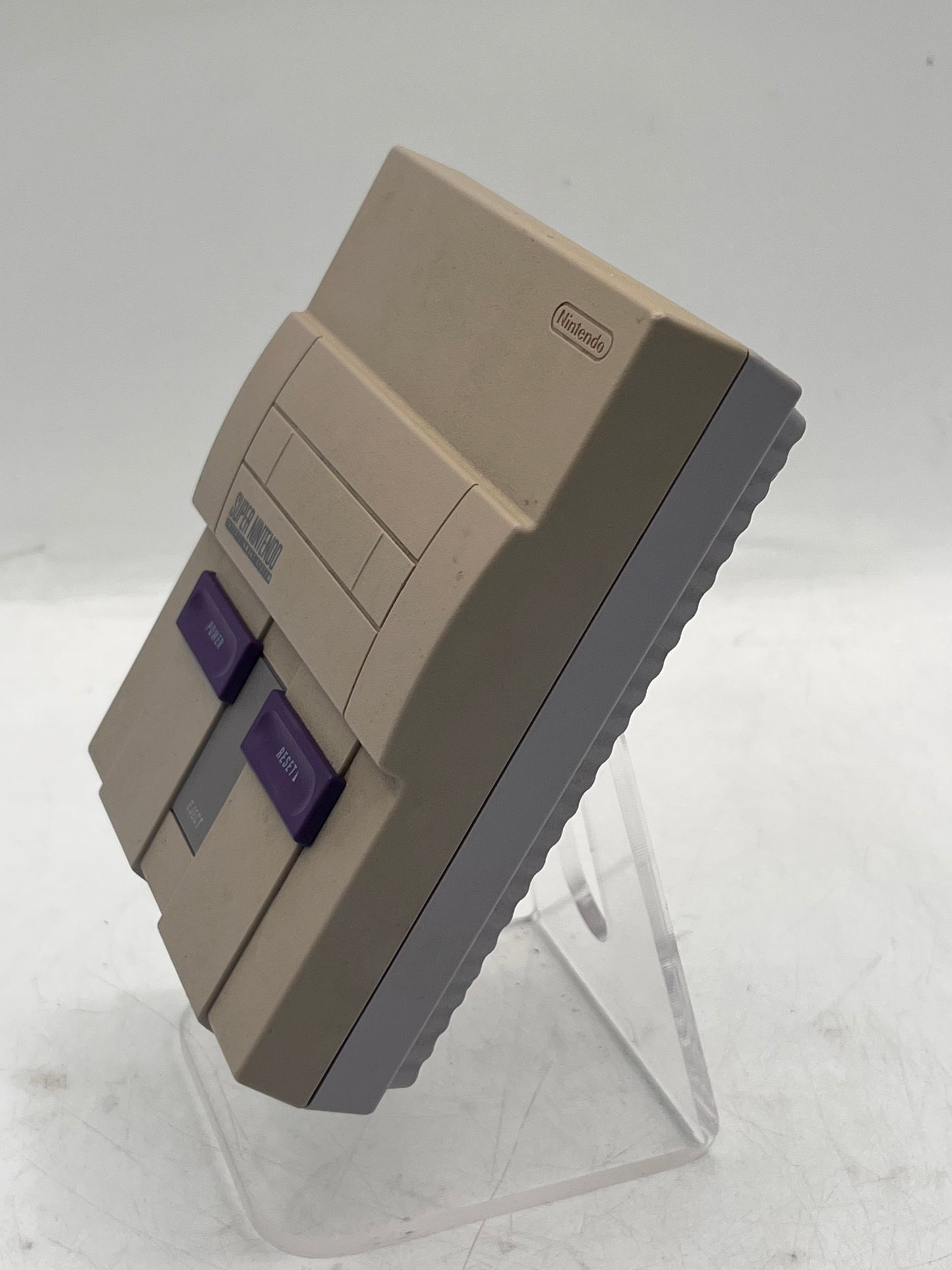Nintendo Super NES Control Deck CLV-201 Video Game System Silver