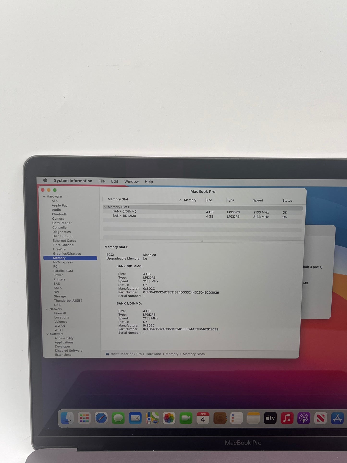 Apple MacBook Pro 13" A1708 2017 Core i5 8GB 128GB Space Gray