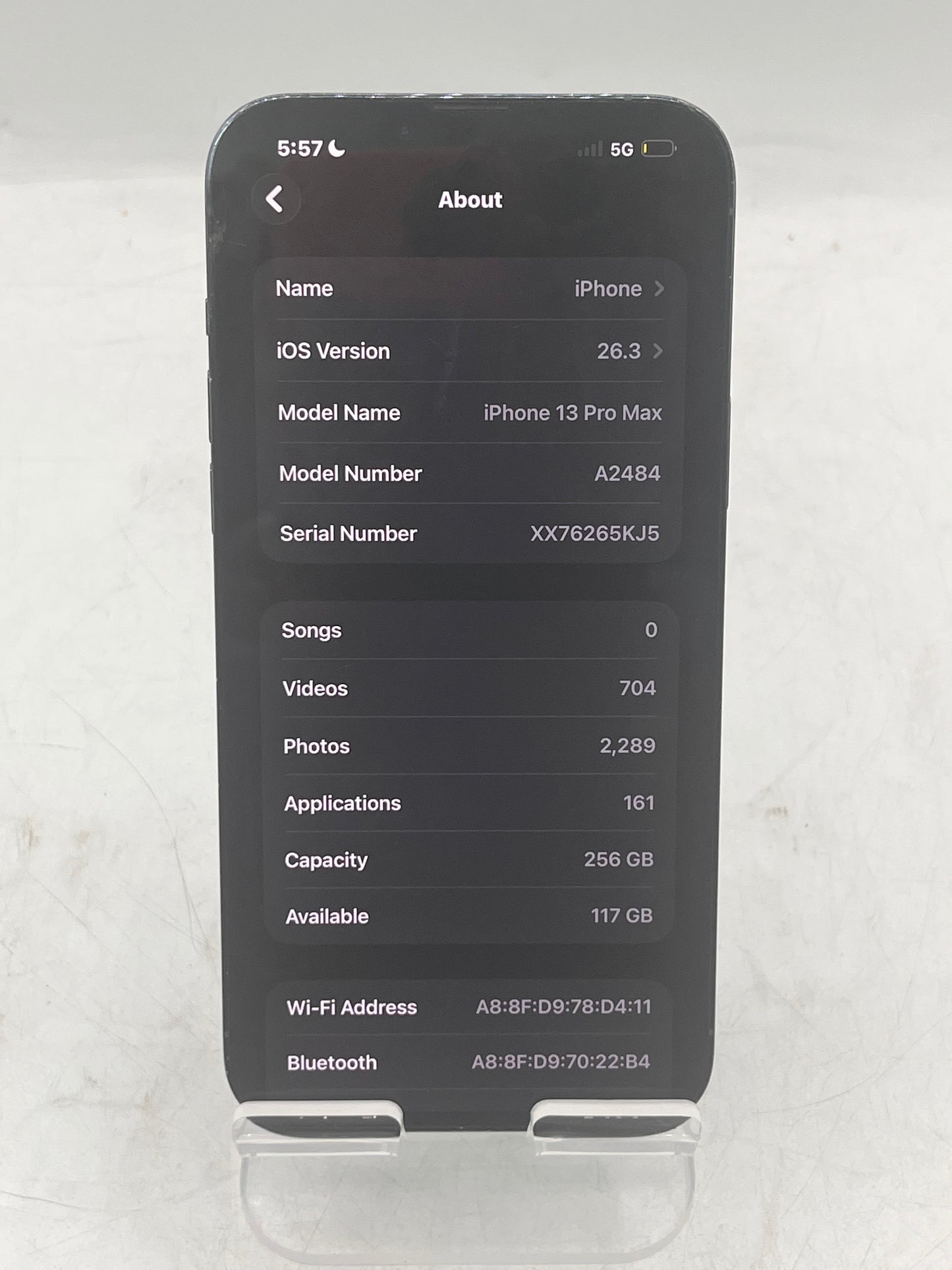 Unlocked Apple iPhone 13 Pro Max NLF93LL/A A2484 256GB Blue