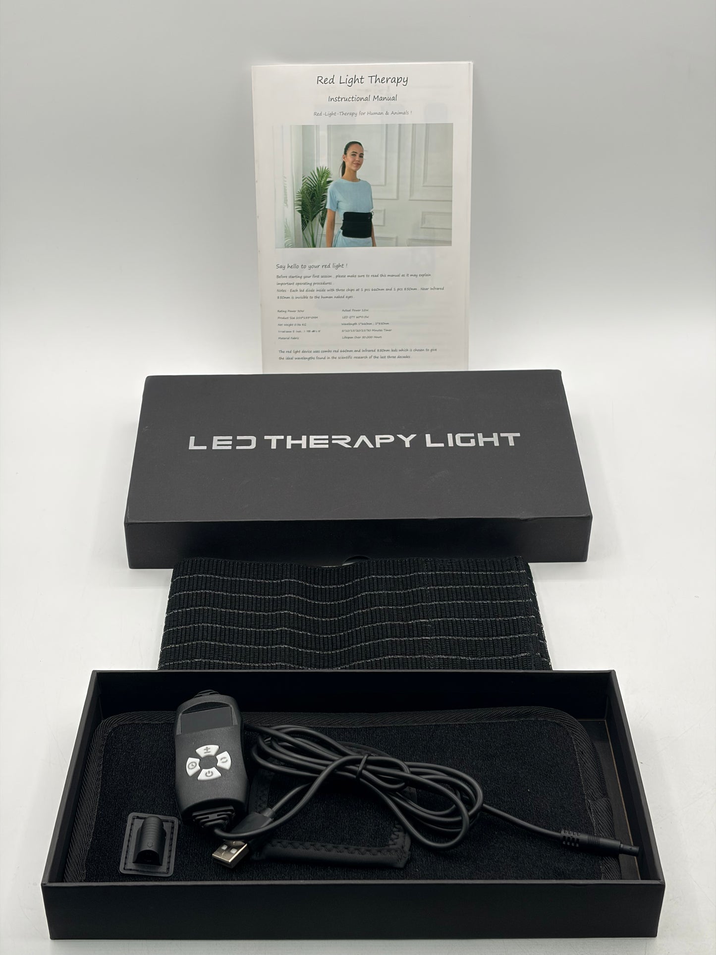 Red Light Therapy Belt - Infrared Light Therapy - Pain Relief Device