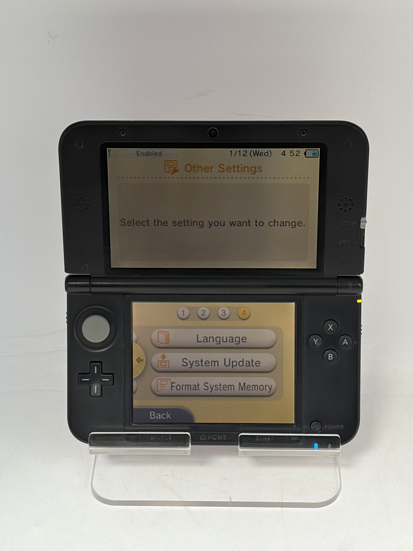 Nintendo 3DS XL Red & Black Handheld Console SPR-001 Tested & Working