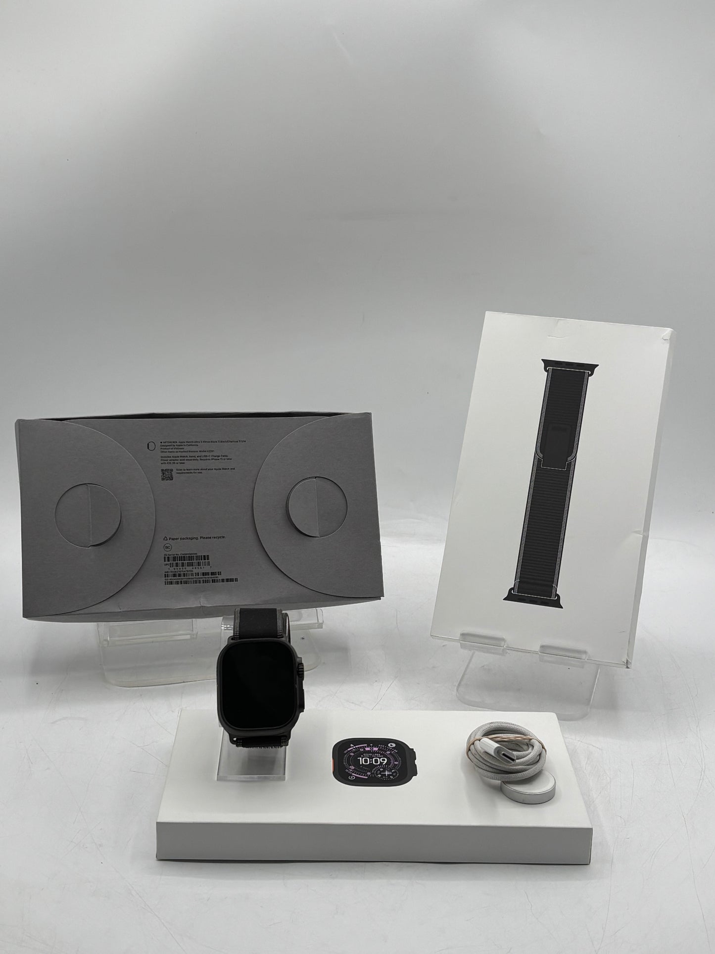 Unlocked Apple Watch Ultra 3 49MM Black Titanium Black Trail Loop MF1D4LW/A