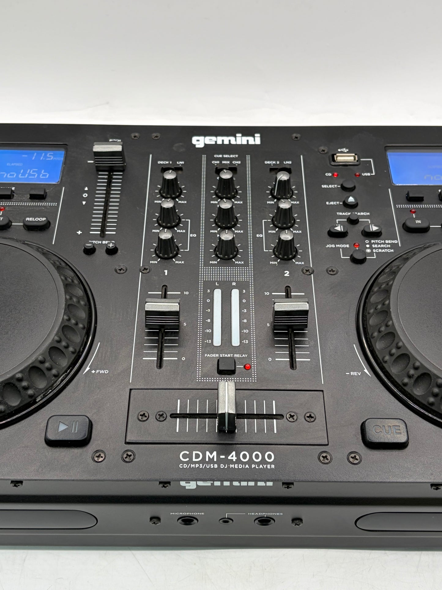 Gemini CDM-4000 Dual CD/MP3/USB DJ Media Player - Black