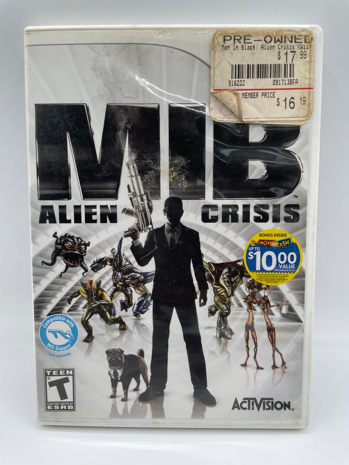 Men In Black: Alien Crisis - Nintendo Wii - Activision - 2012 - Tested Working